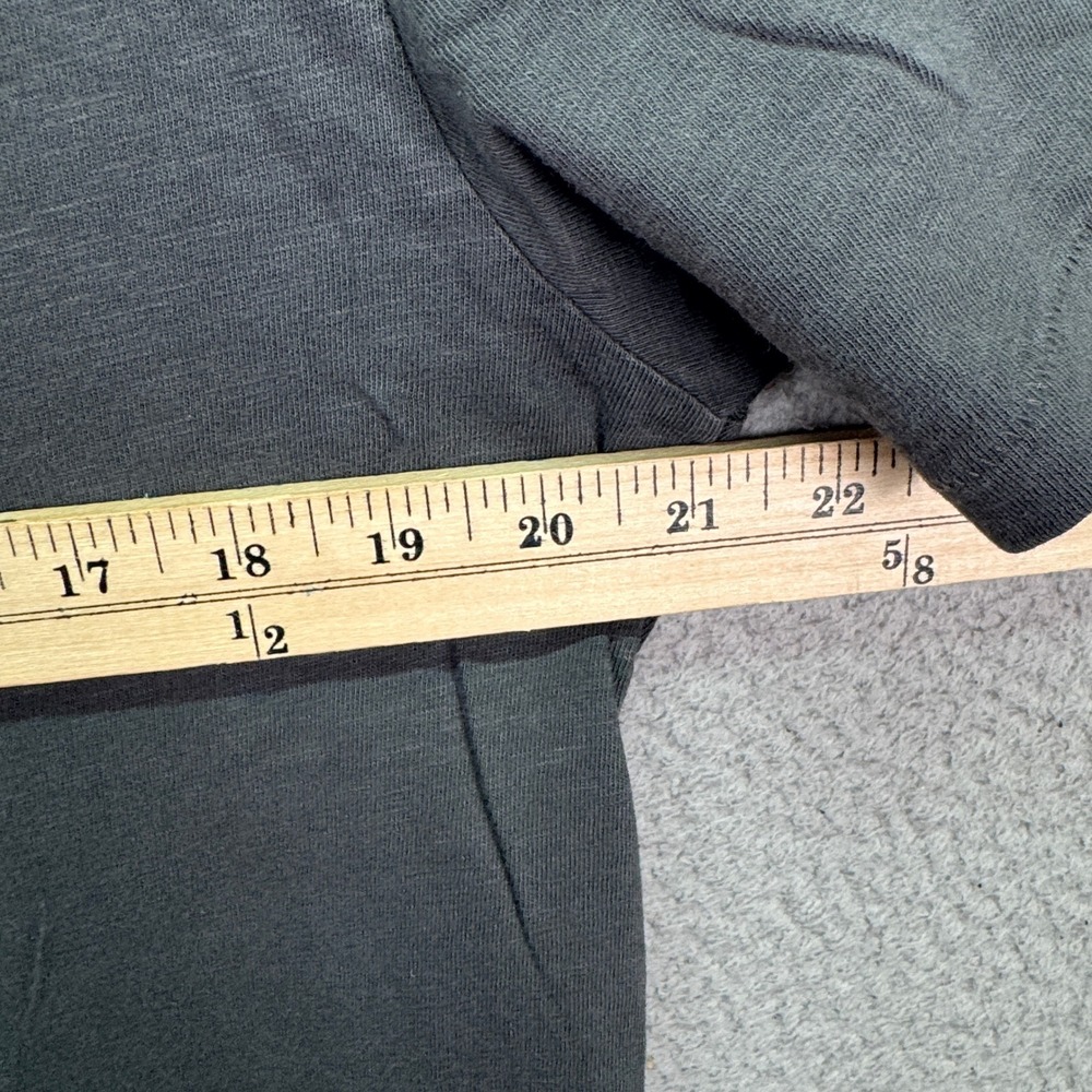 J Crew Tshirt Mens M Charcoal Gray Garment Dyed Slub Cotton Pocket Tee Preppy - Picture 9 of 11